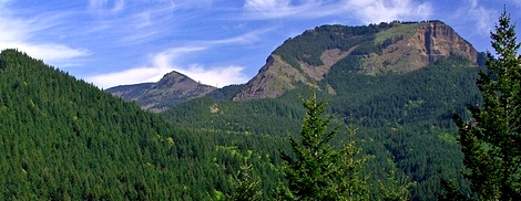 Table Mountain as seen from the summit of Aldrich Butte